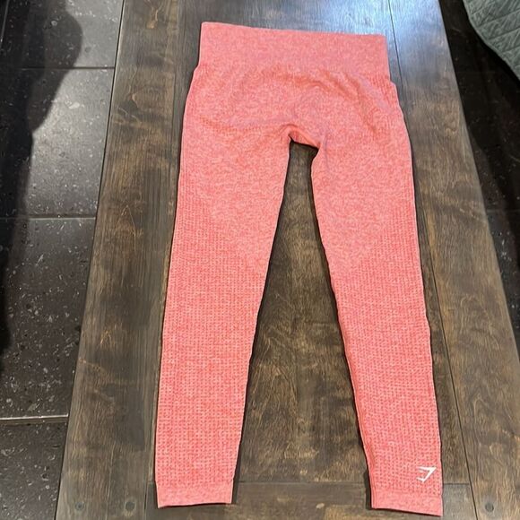 Gymshark coral VITAL SEAMLESS 2.0 LEGGINGS Sz-small - Picture 9 of 11